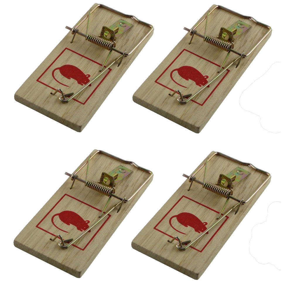 Racan Wooden Mouse Traps - Pack Of 2 - Lodi UK