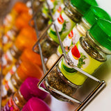 Chrome 6 Tier Wall Mounted Spice Rack