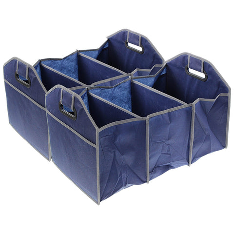 Folding 2 in 1 Car Boot Organiser (Blue)