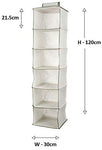 Hanging 6 Shelf Wardrobe Organiser