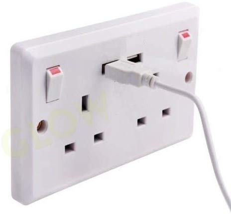 Switch Socket with Twin USB