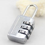 Slim 3 Digit Silver Combination Padlock