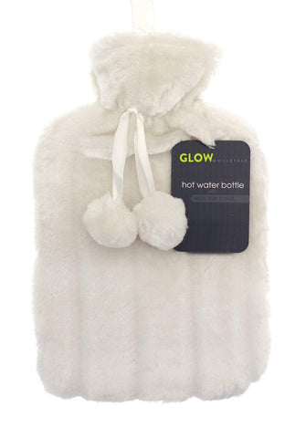 Luxury Hot Water Bottle with Faux Fur Cover