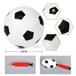 Set of 2 Junior Football Goal Net with Ball and Pump