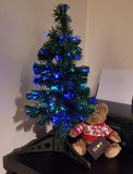 Realistic 2ft Multi-Coloured Fibre Optic Christmas Tree