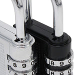 Slim 4 Digit Silver Combination Padlock