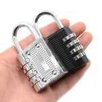 Slim 4 Digit Black Combination Padlock