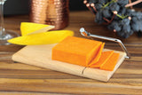 Wooden Cheese Board and Wire Cutter