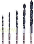 5pc Hex Shank Wood Drill Bit Set