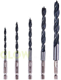 5pc Hex Shank Wood Drill Bit Set