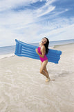 Inflatable 6ft Lilo with Built in Headrest Pillow