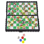 Compact Magnetic Snakes and Ladders Board Game in Folding Case