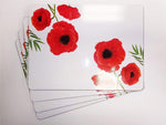 Set of 4 Poppy Placemats