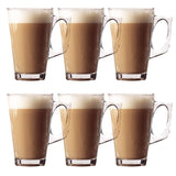 Set of 6 Premium 11cm Latte Glasses