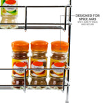 Chrome 5 Tier Wall Mounted Spice Rack