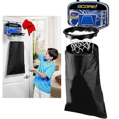 Basketball Hoop Laundry Hamper Bag