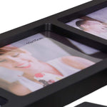 Wall Mounted 10 Photo Family Black Picture Frame