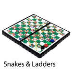 Set of 4 Compact Magnetic Board Games in Folding Cases