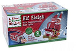 Elves Behavin’ Badly Sleigh with LED Headlights