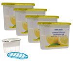 Pack of 4 Lemon Scented 500ml Interior Dehumidifiers