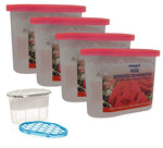 Pack of 4 Rose Scented 500ml Interior Dehumidifiers