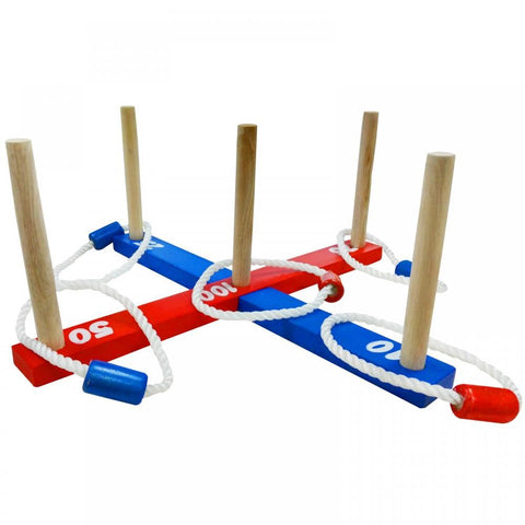 Wooden Ring Toss Garden Quoits Game