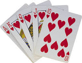 Set of 2 Linen Finished Poker Size Playing Cards