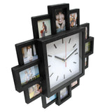 Black 12 Photo Wall Mounted Wall Clock