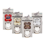 White Ceramic Aroma Lamp with 4 Cinnamon Scented Wax Melts
