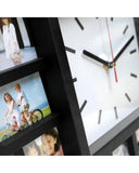 Black 12 Photo Wall Mounted Wall Clock