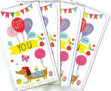 Pack of 4 Money Gift Wallets